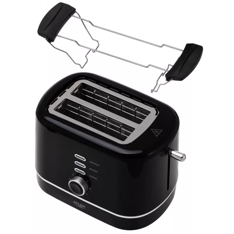 Adler AD 3224b Toaster with rack 7 browning levels black