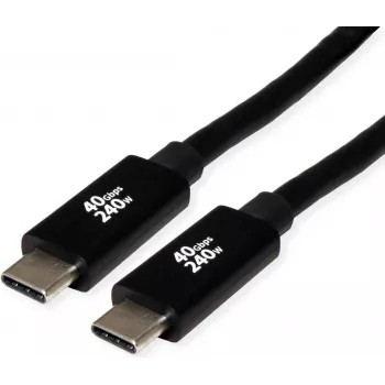 ROLINE USB4 Gen3x2 40Gbit/s Cable C-C ST/ST 240W 2m - Cable - Digital/Data (11.02.9087)