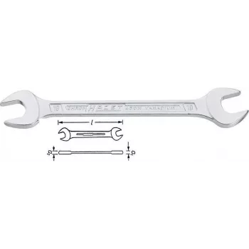 Hazet double-Open-End Spanner, s: 8 mm, s: 9 mm (450N-8X9)