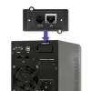Qoltec 53042 uninterruptible power supply (UPS) Double-conversion (Online) 1 kVA 800 W 2 AC outlet(s)