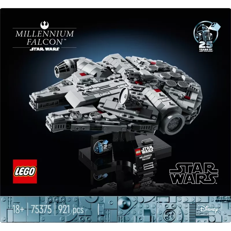 LEGO Star Wars Millennium Falcon 75375 model kit — 1351 pieces, 18+, 190×240×130 mm