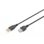 Digitus ASSMANN - USB-Extension Cable - USB (W) to USB (W) - 1.8 m (USB/USB 2.0) - Moulded - Black (AK-300200-018-S)