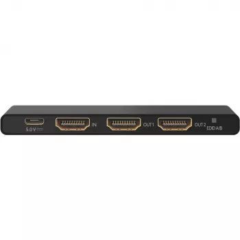 HDMI Splitter 1 to 2 (4K @ 60 Hz) - splits 1x HDMI input signal into 2x HDMI output