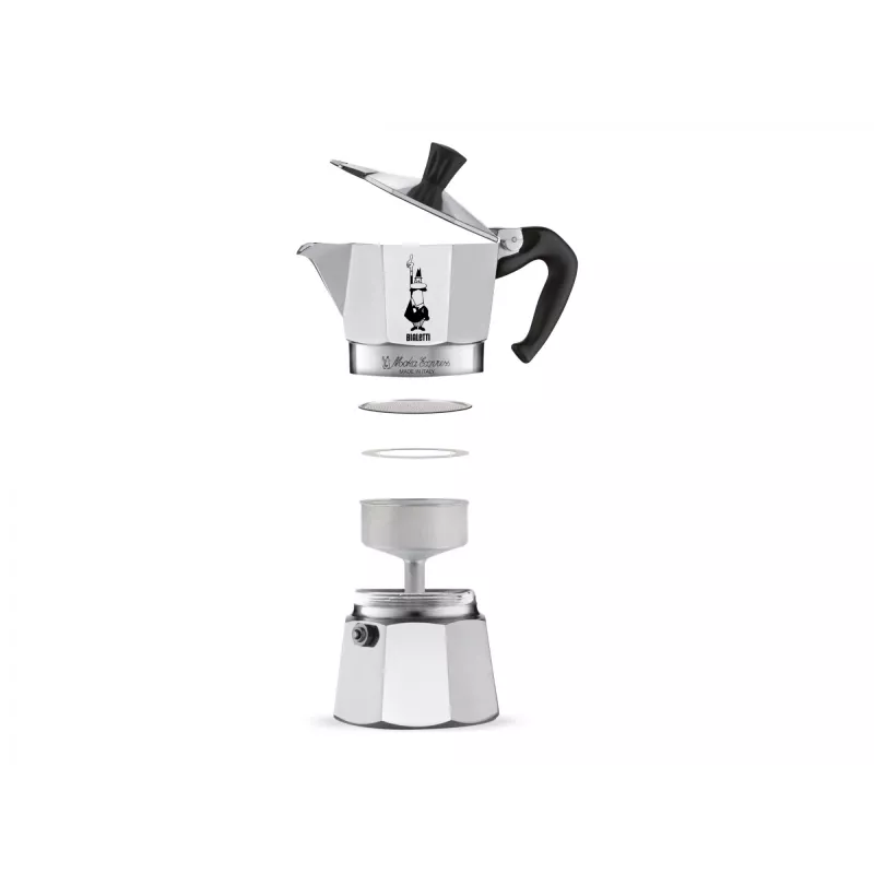 Bialetti Moka Express Moka pot 0.3 L Aluminium, Black