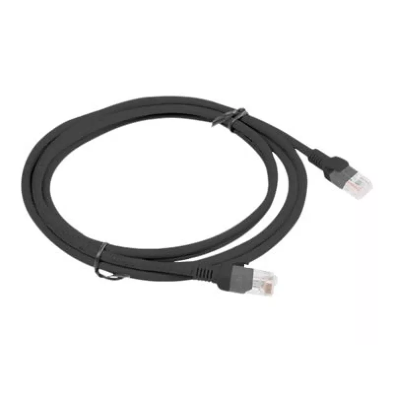 Networking cable LANBERG PCU5-10CC-0200-BK RJ-45 Cat5e U/UTP 2 m Black