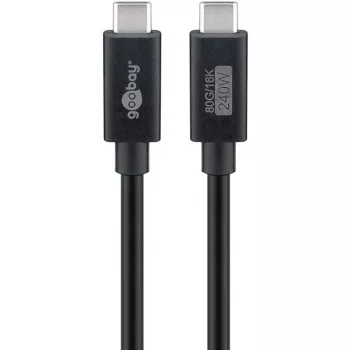 USB-C cable WENTRONIC USB4 Gen4 1.2m — supports 16k@60Hz and 4K@120Hz