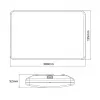 LED table lamp MACLEAN MCE292W with motion sensor, 950 lm, white