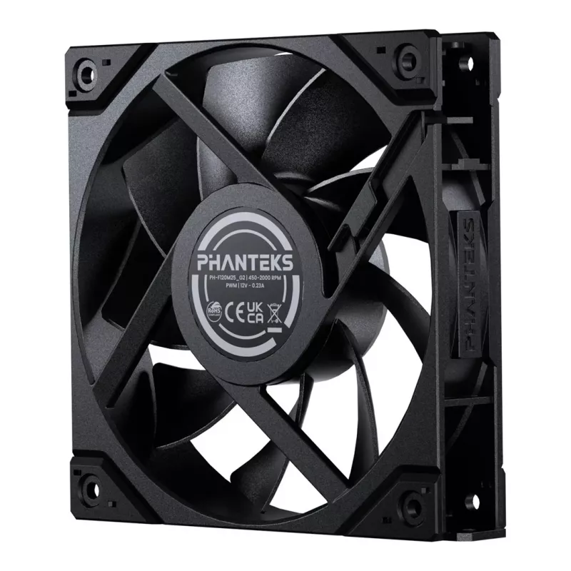 Phanteks M25G2-120 120mm Black 3-Pack Case Fans