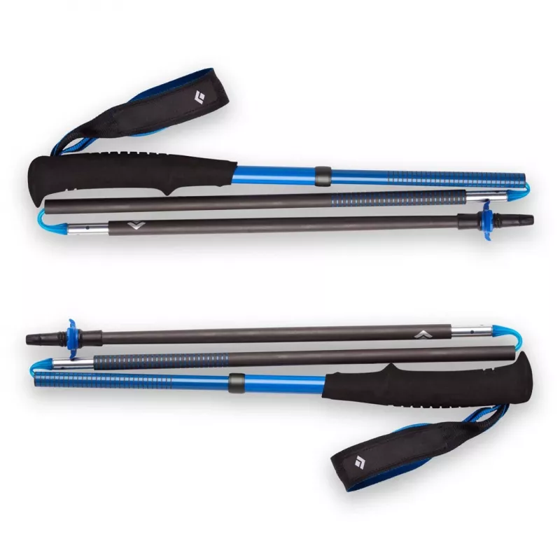Trekking pole Black Diamond Distance Carbon Z-Pole, carbon shaft, foldable Z-fold, 296 g, 44–130 cm