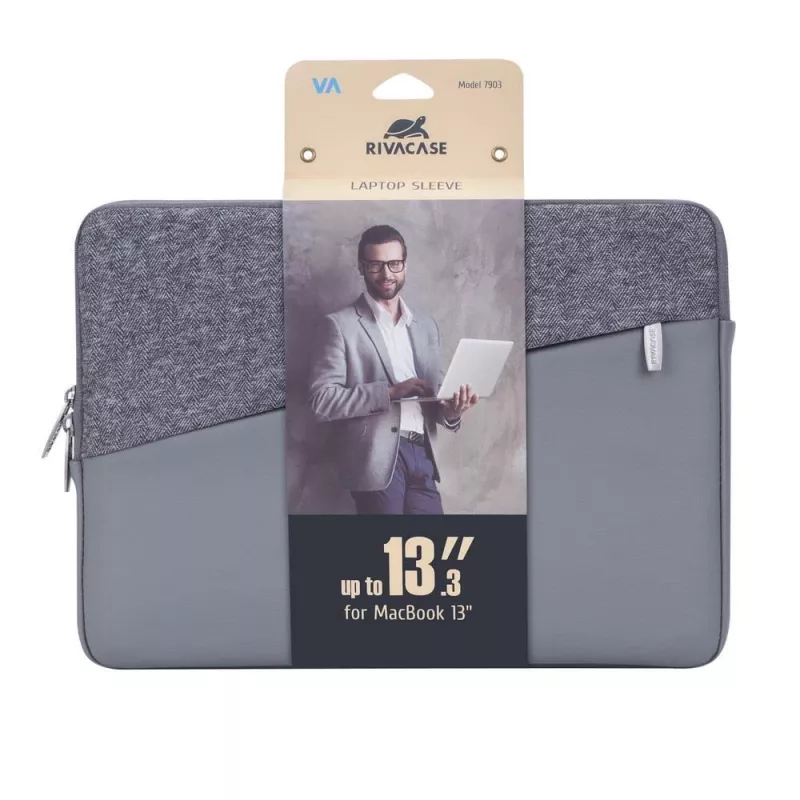 Sleeve case Rivacase 7903 33.8 cm (13.3 inch) Grey