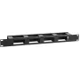 Cable management panel LOGON RAO410BL 1U Black 19 inch
