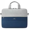 Laptop bag Rivacase Prater for 10.1 inch–14 inch laptops, Grey/Dark Blue