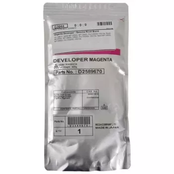 Ricoh D2589670 (D258-9670) Developer, Magenta