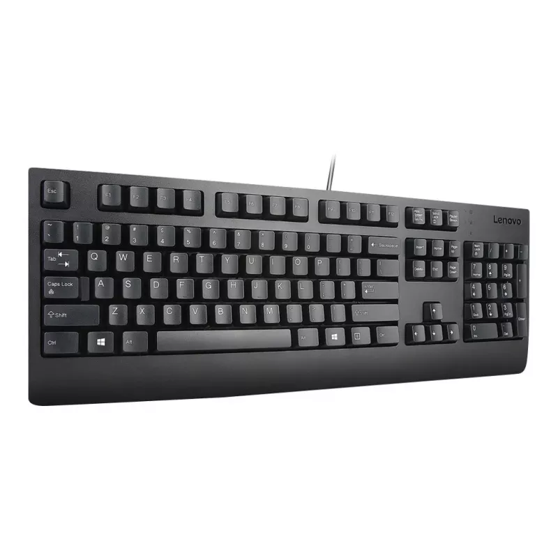 Wired Full-size Keyboard Lenovo Preferred Pro II — USB, Slovakian layout, Black, with wrist rest