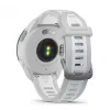 Smartwatch GARMIN Forerunner 165 — GPS, AMOLED 1.2 inch, 4 GB, 5 ATM, 11 days battery, Grey case, White strap