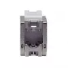 Shielded Cat.6A Slim Keystone Jack, EQUIP 767223, Toolfree, RJ-45, Flat, Silver, 8 pcs