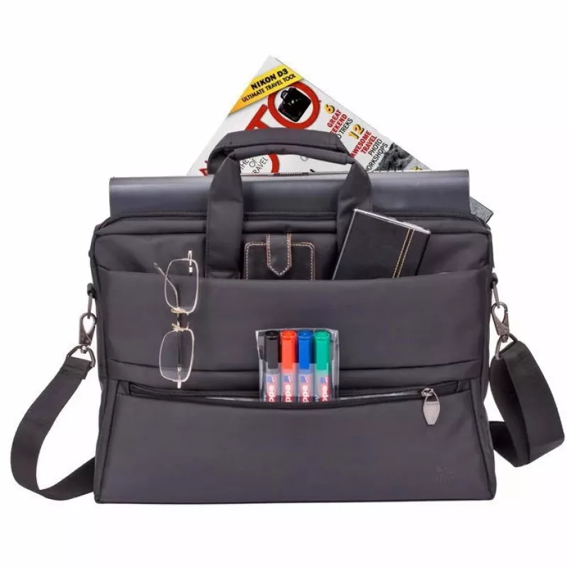 Messenger case Rivacase 8630 39.6 cm (15.6 inch) Black