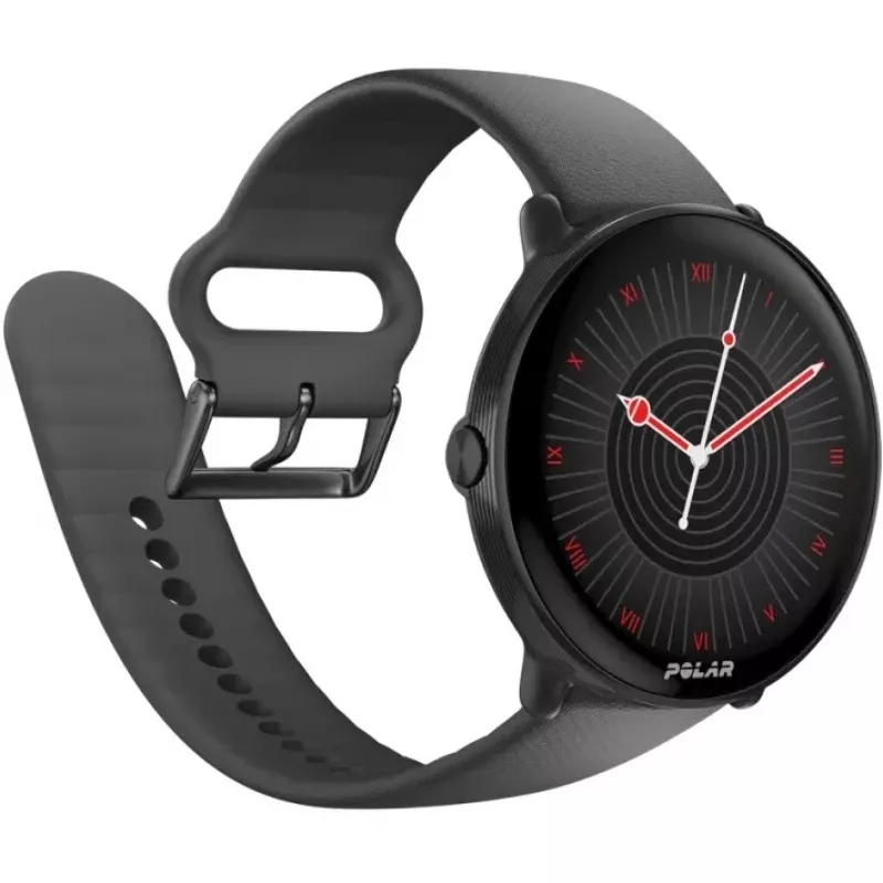 Polar Ignite 3 - Sports Watch with Band - Silicone - Band Size: S/L - Display 3.3 cm (1.28) - 32MB - Bluetooth - 35 g - Night Black (900106234)