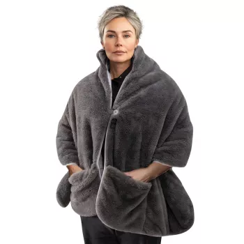 HoMedics Cordless Warming Shawl HCM-SWL100 — rechargeable wearable heater, cordless shawl for shoulders and back