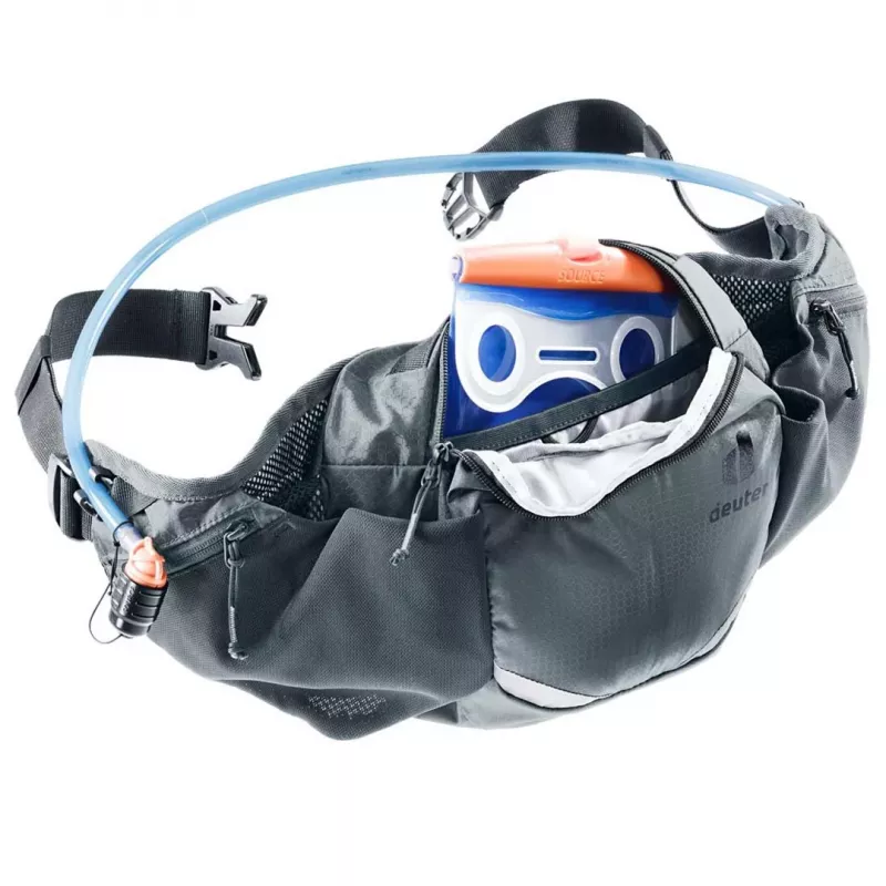 Hip Sachet DEUTER Pulse 3 kidney-compatible adjustable belt, 3 L, Graphite, 330 g
