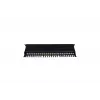 Patch Panel 19 24 Ports, CAT6, S / FTP, 1U, Cable Support, Black (complete)