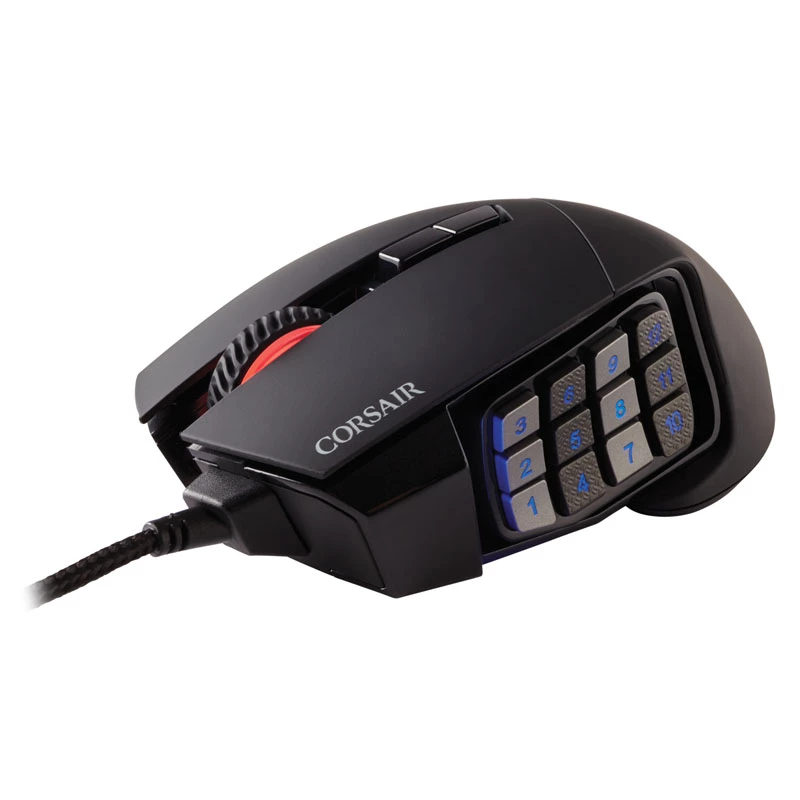 Corsair Gaming Mouse Scimitar RGB Elite Optical Wired 17 Keys 18000 dpi black