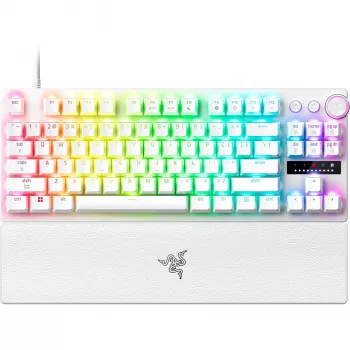 Razer Huntsman V3 Pro Tenkeyless 8KHz | Gaming keyboard | Wired | US | White | Razer Analog Optical Switch Gen-2