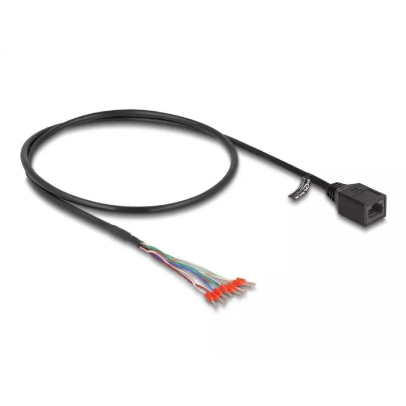 Network Cable DeLOCK 88005 RJ45 Cat.5e 0.5m Black