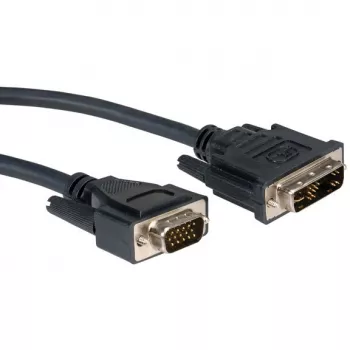 ROLINE DVI-VGA-Cable, DVI (12+5) ST - HD15 ST 2,0m (11.04.5420)