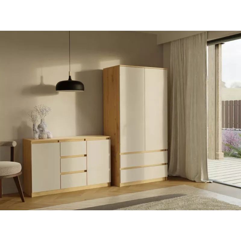 MALWA SS-90 wardrobe Artisan oak/cashmere