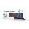 Wired full-size keyboard with mouse Gembird KBS-UML-01 — USB, QWERTY US, 104 keys, black