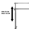 Manual height-adjustable desk MACLEAN MC-790NG — max load 60 kg, max height 120 cm