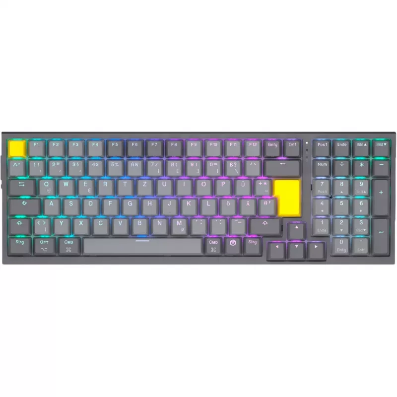 Celeris 1800, Gaming Keyboard Grey, DE-Layout, ENDORFY Yellow by Gateron