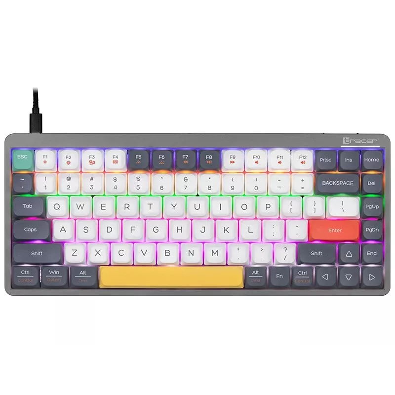 Mechanical keyboard Tracer FINA 84 Grey (Outemu Red Switch) TRAKLA47279