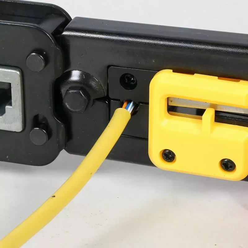 Cable crimper Gembird T-WC-05, 195 mm length, 53 mm width, 0.36 kg, yellow/red/black
