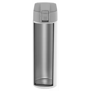 ZWILLING THERMO Thermos Flask, Travel Mug, Double Wall Insulation, Safety Seal, 450 Ml, Height: 22,8 cm, White