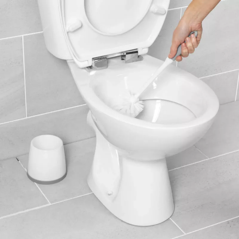 Toilet brush Beldray LA080714UFFEU7 with antibacterial holder