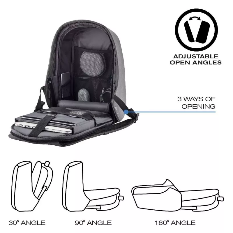 Backpack XD-Design Bobby Hero Small Black Grey