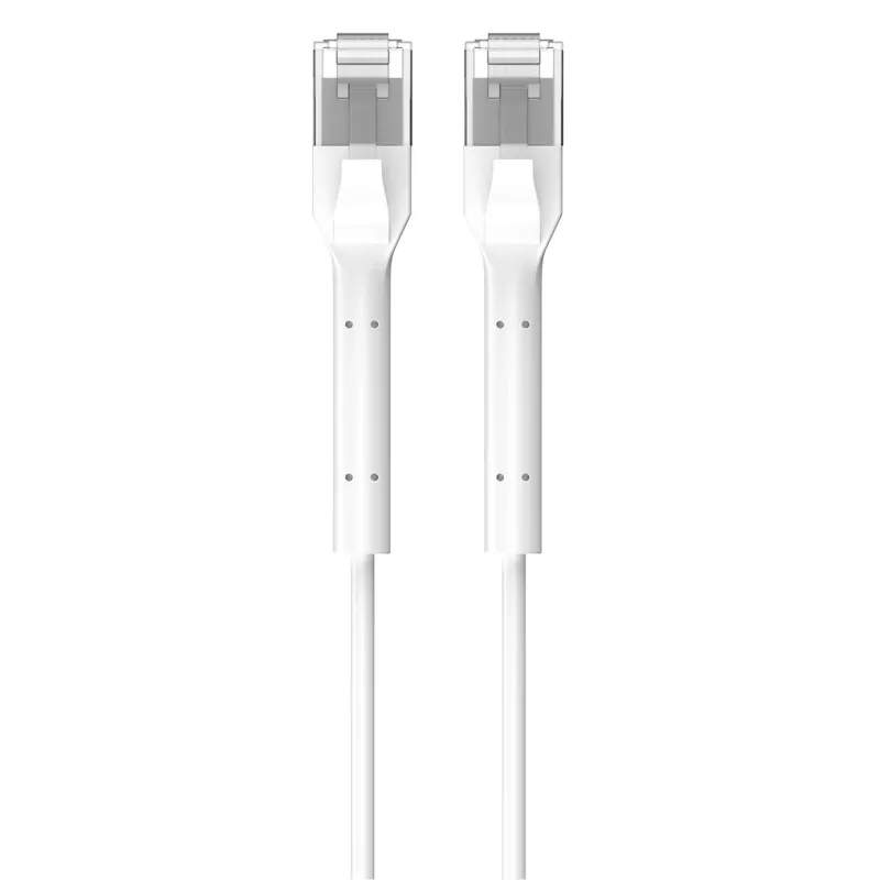 Patchcord cat.6 U/FTP 1Gbps copper twisted pair network cable, broken tip 1m white