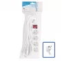 Power extension LOGON LPS070 5 m cable 4 AC outlets 16 A 3500 W Indoor White