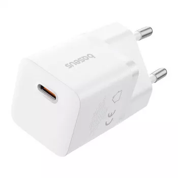 Baseus P10110909213-00 USB-C GaN5 mini 25W mains charger White