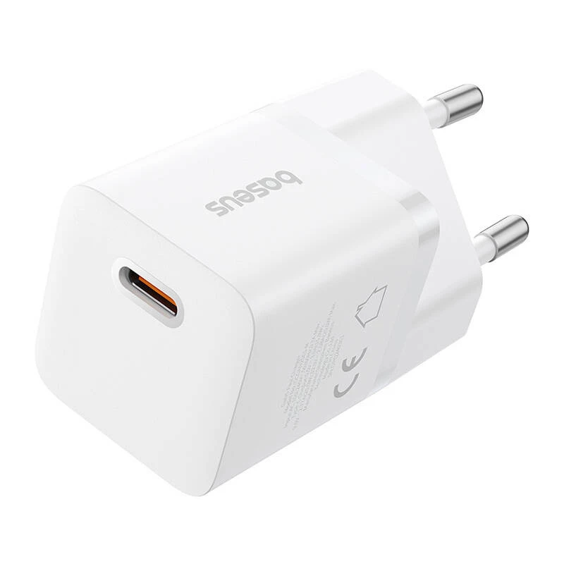 Baseus P10110909213-00 USB-C GaN5 mini 25W mains charger White