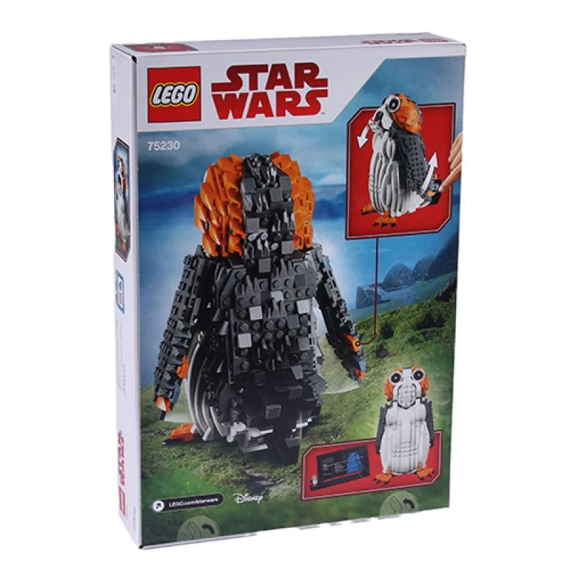 LEGO buildable figure Star Wars Porg 75230 – collectible model with posable features