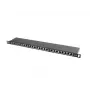 Lanberg PPS5-0024-B 24-Port CAT5e Shielded Patch Panel 0.5U 19 inch Rack Mount Black