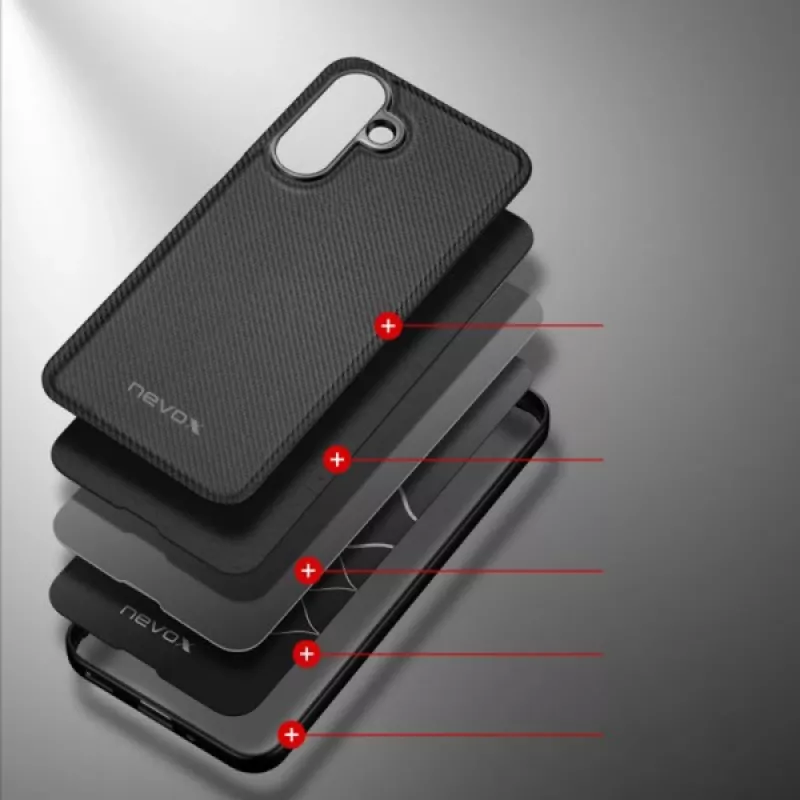 Nevox protective case for Samsung Galaxy A17 5G — StyleShell, Black
