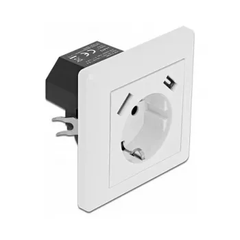 Socket outlet 2 x USB + CEE 7/3 DeLOCK 11473