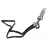 Retractable lead Flexi New Comfort M Tape 5 m Black — retractable tape leash, size M, max load 25 kg, weight 300 g