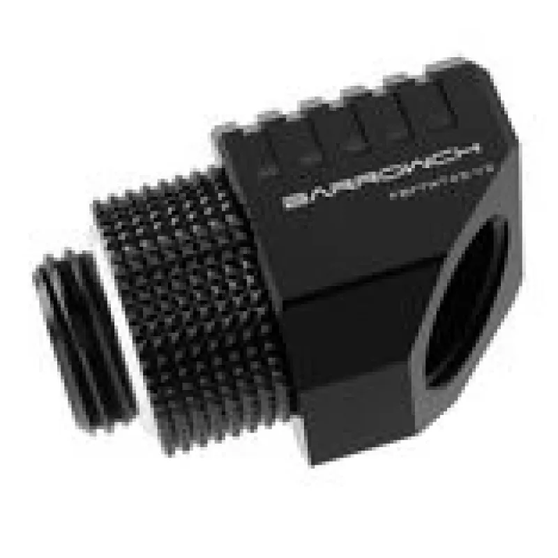 Barrow adapter 45° swivel G1/4 female to G1/4 female, model FBFTWT45-V2 B, black