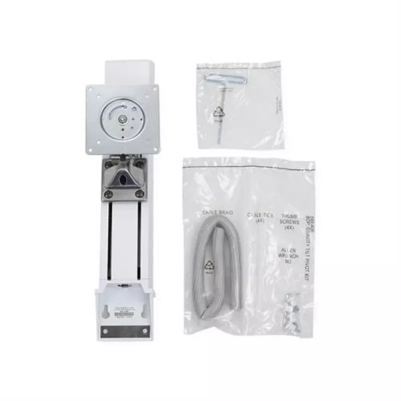 Monitor Mount Ergotron 98-088 27 inch White Height Adjustment Tilt 0-25°