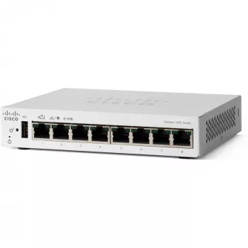 CISCO Catalyst 1200 8-port GE Desktop Ext PS PoE Input